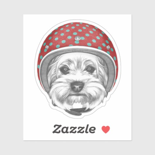 Sticker Yorkshire Terrier Daredevil (Feuille)