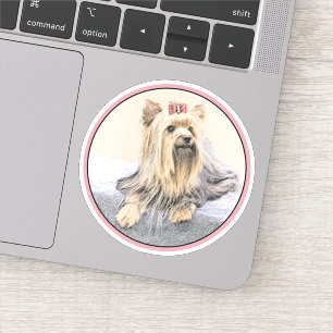 Sticker Yorkshire Terrier Peinture - Cute Original Chien A