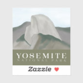 Sticker Yosemite, Décal Demi-Dôme (Feuille)