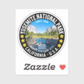 Sticker Yosemite National Park Photo Landscape (Feuille)