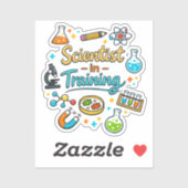 Sticker Young Scientist in Training Invitation (Feuille)