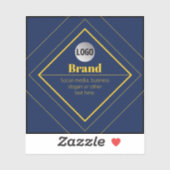 Sticker Your Logo & Customizable Design Template (Feuille)