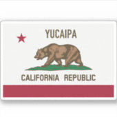 Sticker Yucaipa CA (Devant)