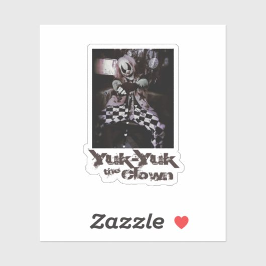 Sticker Yuk-Yuk Le Clown (Feuille)
