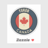 Sticker Yukon Canada (Feuille)