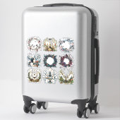 Sticker Yule | gothique, païen, nordique, solstice (Sur valise)