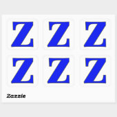 Sticker Z Lettre bleue (Feuille)