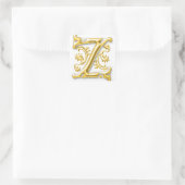 Sticker Z rond initial en or (Sac)