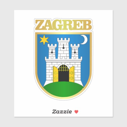 Sticker Zagreb (Feuille)