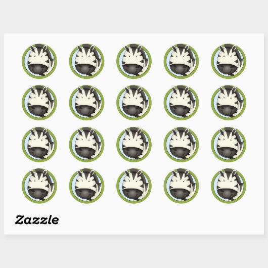Sticker Zebra (Feuille)