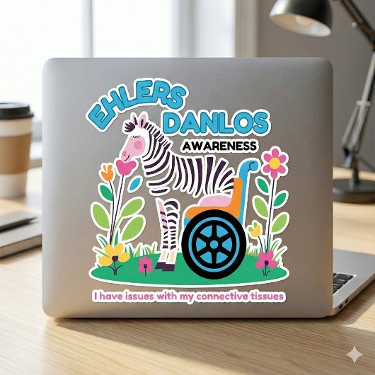 Sticker Zebra Vinyl Sensibilisation EDS