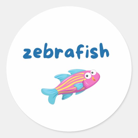 Sticker Zebrafish (Devant)