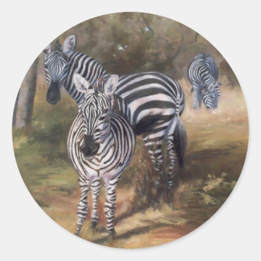 sticker zebras (Devant)