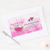 Sticker zeep, gelaagd met slice watermeloen (Envelop)