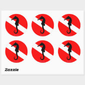 sticker - Zeepaardduikvlag (Vel)