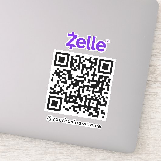 Sticker Zelle QR Code de l'analyse de paiement pour payer  (Détail)