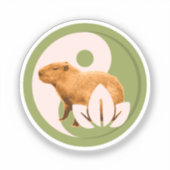 Sticker Zen Capybara Yin Yang (Recto)