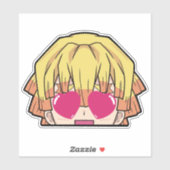 Sticker Zenitsu Peeker - Decal Vinyl (Feuille)