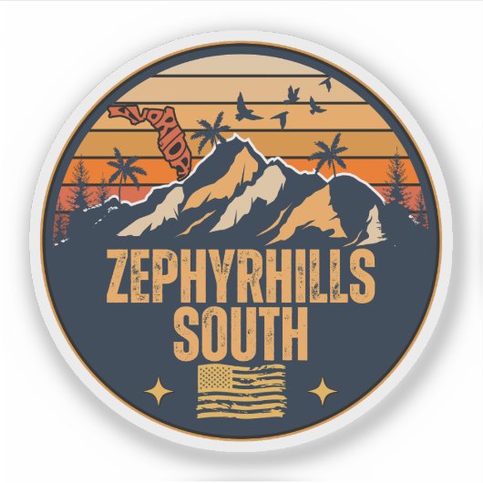 Sticker Zephyrhills South, Floride (Devant)