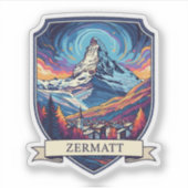 Sticker Zermatt Suisse Matterhorn (Devant)
