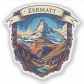 Sticker Zermatt Suisse Matterhorn (Devant)