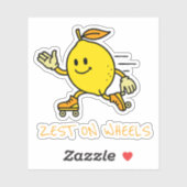 Sticker Zest sur roues (Feuille)