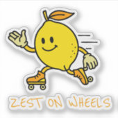Sticker Zest sur roues (Devant)