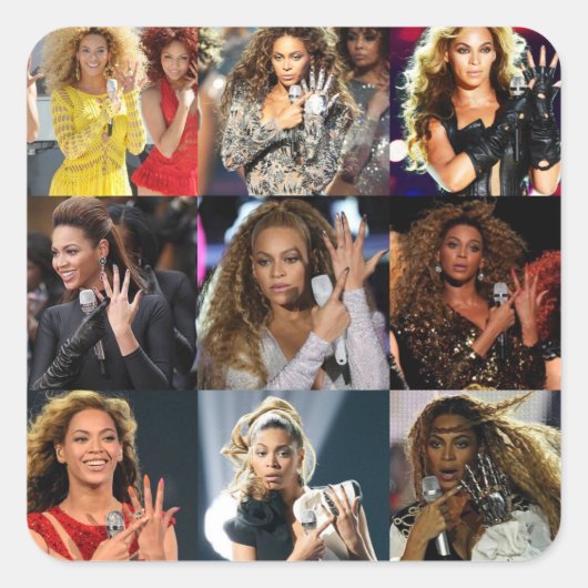 Sticker 'Zet een ring om het' - Beyoncé (Voorkant)