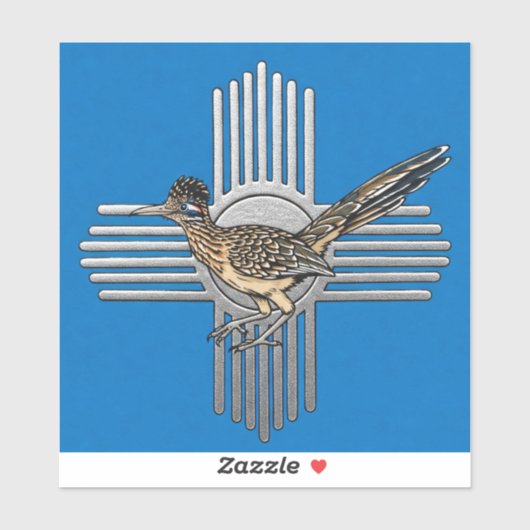 Sticker Zia Road Runner (Feuille)
