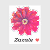 Sticker Zinnia Vinyl (Feuille)