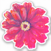 Sticker Zinnia Vinyl (Recto)
