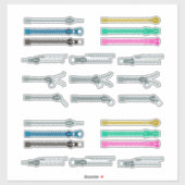 Sticker Zippers (Feuille)