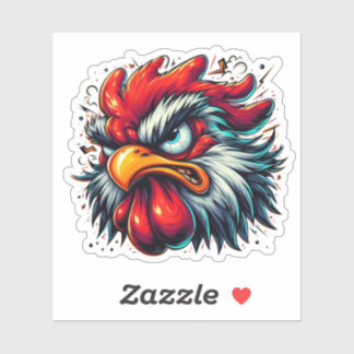 Sticker "Zippy the Vivid Rooster" Vinyl