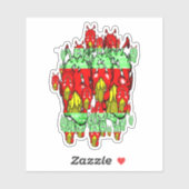 Sticker Zippy Trippy Alien Dazs Green-Tooth (Feuille)