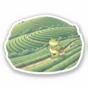 Sticker Zochi dans les champs de thé de Boseong