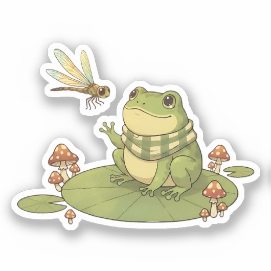 Sticker Zochi et Drift la libellule (Recto)