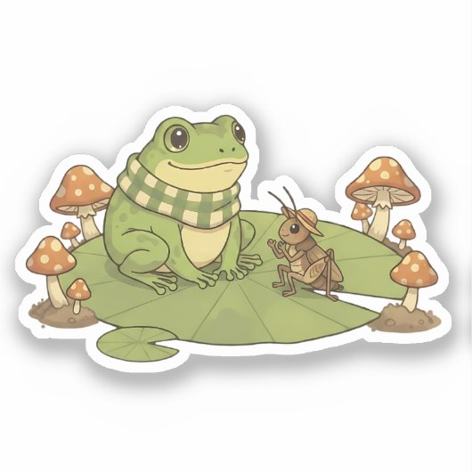 Sticker Zochi & Fern le grillon (Recto)