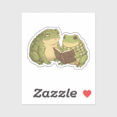 Sticker Zochi & Mossy le crapaud (Feuille)