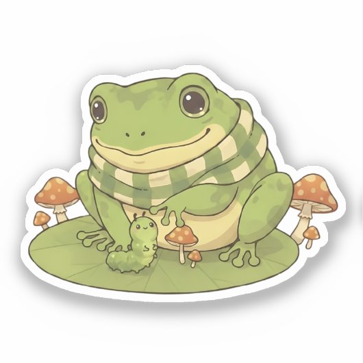 Sticker Zochi & Pip la chenille (Recto)