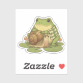 Sticker Zochi & Snoo l'escargot (Feuille)