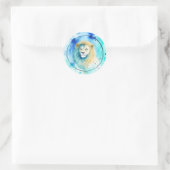 Sticker Zodiac en aquarelle Leo (Sac)