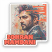 Sticker Zohran Mamdani (Recto)
