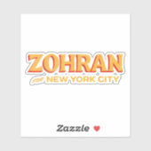 Sticker Zohran Mamdani For Mayor 2025 Zohran Mamdani  (Feuille)