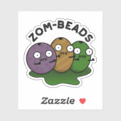 Sticker Zom-perles amusant Halloween Zombie perles jeu (Feuille)