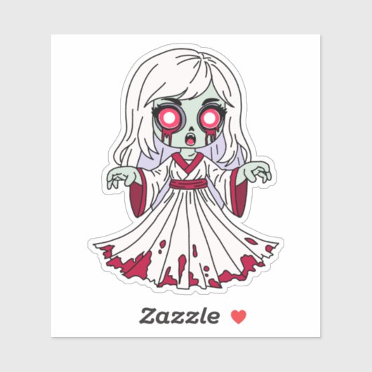 Sticker Zombie Banshee (Feuille)