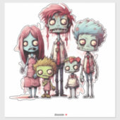 Sticker Zombie de Buffalo (Feuille)