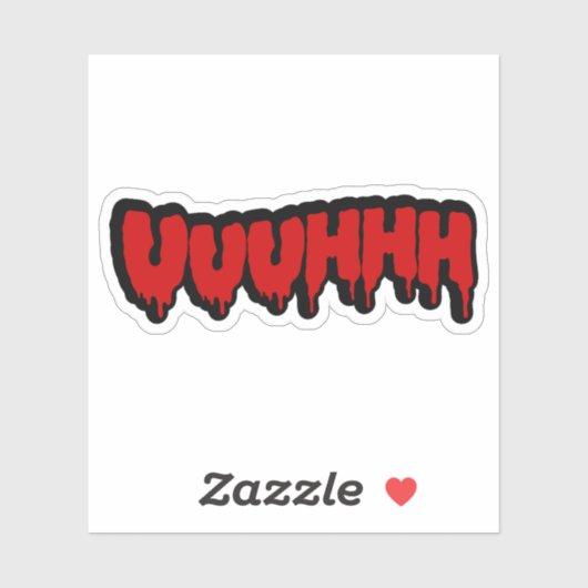 Sticker Zombie Groan (Feuille)