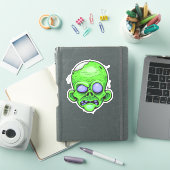 Sticker Zombie Head Illustration Art (Couverture iPad)