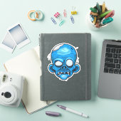 Sticker Zombie Head Illustration Art (Couverture iPad)