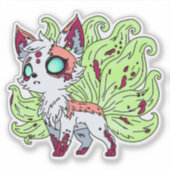 Sticker Zombie Kitsune (Devant)